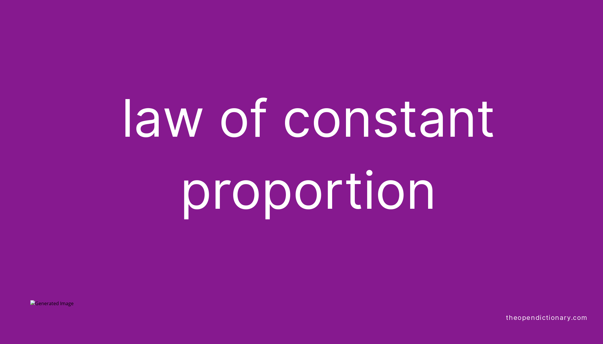 law-of-constant-proportion-meaning-of-law-of-constant-proportion